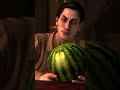 Majima gives you a watermelon