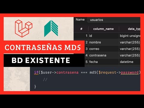 06 - Contraseñas md5 y cómo hacer login en una base de datos existente