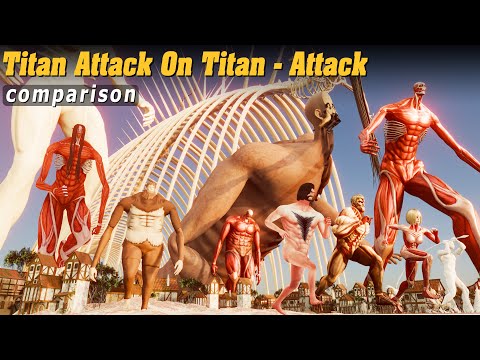 Attack On Titan Size Comparison 2024 Animated | 3D Size Comparison