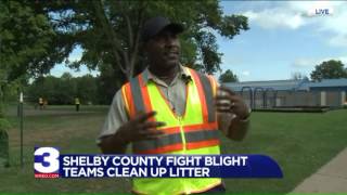 Shelby County`s Fight Blight teams pick up trash