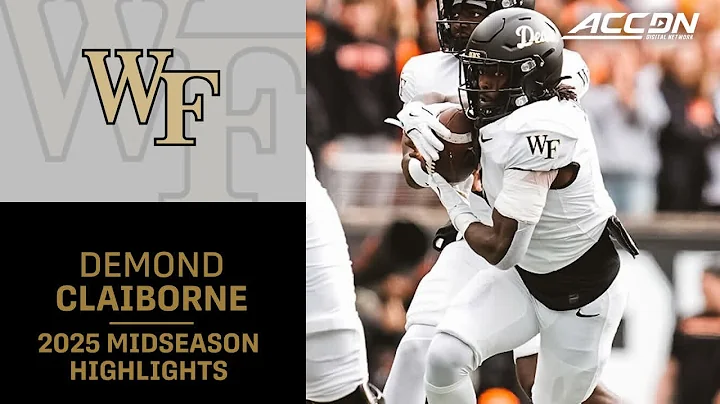 Wake Forest RB Demond Claiborne Midseason Highlights | 2025 ACC Football