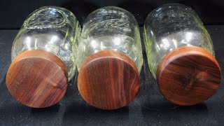 Woodturning - Mason Jar Lids