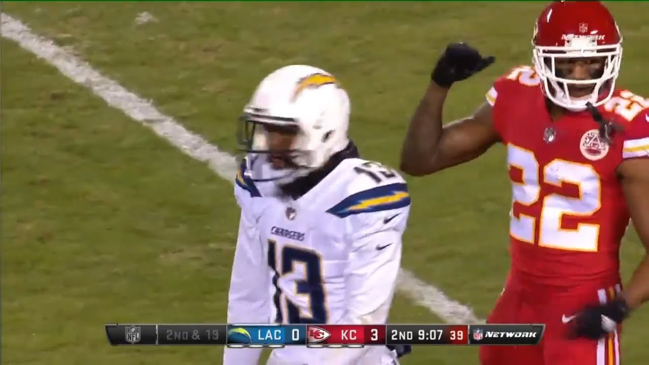 Keenan Allen & Tyrell Williams vs Marcus Peters (2017 wk 15) | WR vs CB Matchup