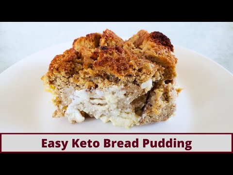 The Easiest Keto Bread Pudding (Nut Free and Gluten Free)