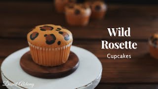 Wild Rosette Cupcakes｜Leopard Print Cupcakes｜豹纹炼乳杯子蛋糕｜豹纹小蛋糕｜不开裂，不回缩的杯子蛋糕｜Dessert Alchemy