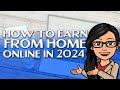 How to earn from home online in 2024