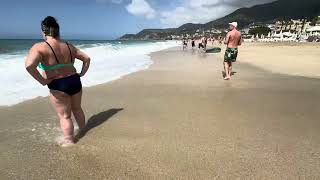 2 mins Alanya Cleopatra Beach Walk in Alanya [4K UHD 60fps]