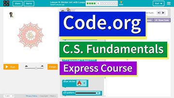 Sticker Art with Loops Express Lesson 7.5 Code.org Tutorial with Answers