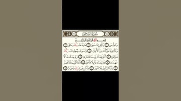 سورة الضحى بتلاوة القارئ الصغير