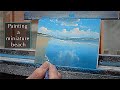 Painting a miniature beach