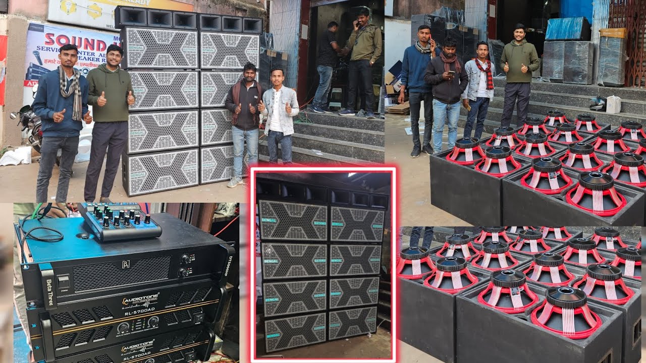 4x15 Setup/ AUDIOTONE 800w/ RL 5700/ Dj market Ranchi JHARKHAND