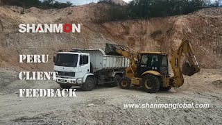 On-Site Operation of Shanmon 388H Backhoe Loader in Peru#backhoe  #onsite #heavyequipment