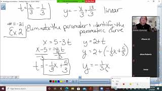 Pre Calc 6 3 Parametric equations