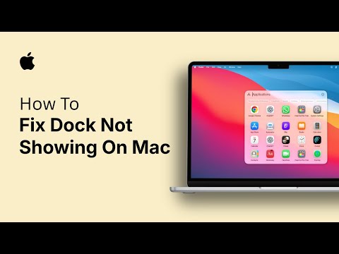 How To Fix Dock Not Showing On Mac
