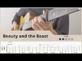 【TAB】Beauty and the Beast - 美女と野獣 - Disney - Fingerstyle Guitar ソロギター【タブ】