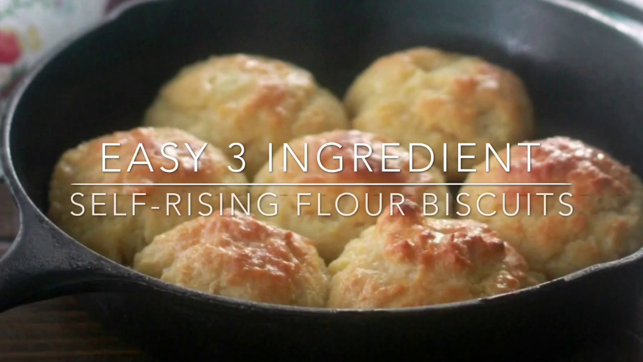 Easy 3 Ingredient Self-Rising Flour Biscuits (American ...