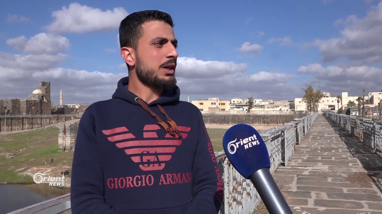 بركة الحاج من أشهر المواقع الأثرية في مدينة بصرى الشام شرقي درعا