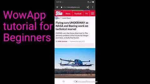 WowApp Tutorial for Beginners
