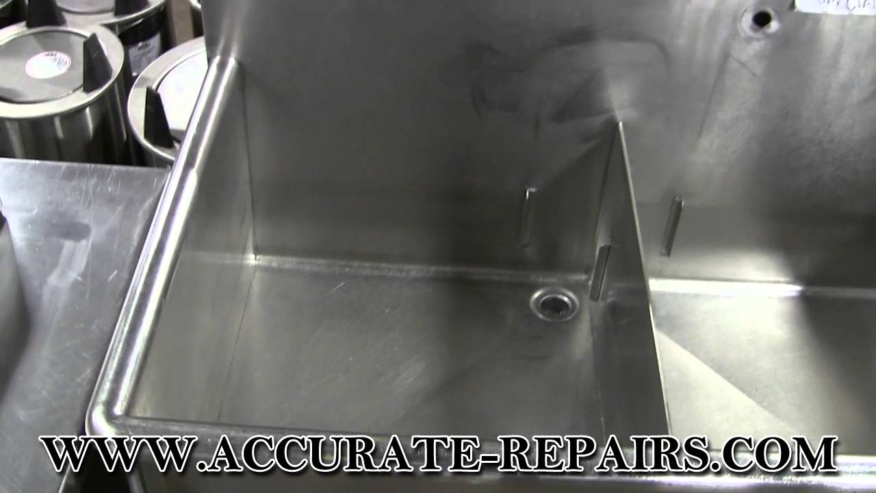 3 Well Sink w/ Drainboard - Refurbished