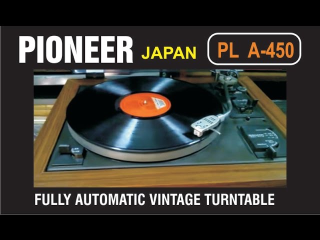 【GO-643】 Pioneer パイオニア レコードプレーヤー PL-A450 Pioneer PL-A450 Vintage Belt-Drive Automatic Turntable - YouTube
