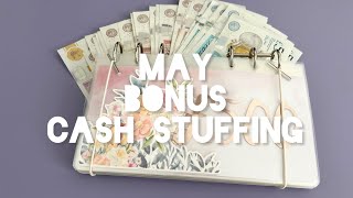 May Bonus Cash Stuffing | Side Hustle | Savings Challenges | Yorkshire Budgets