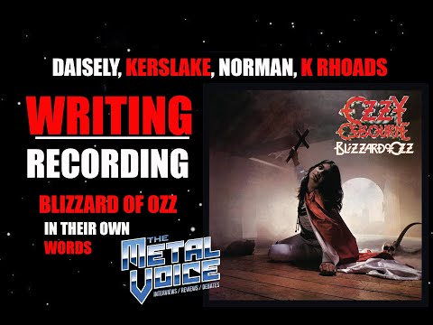 OZZY OSBOURNE Blizzard Of Ozz writing, Recording w/ Bob Daisely, Lee Kerslake, Max Norman & K Rhoads
