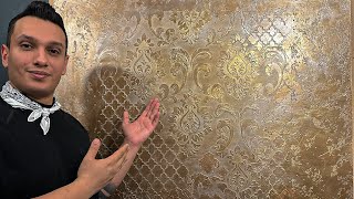 Wall design using brown sugar color and texture