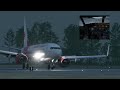 Air Algérie BOEING 737-800 Zibo intense crosswind at Béjaïa DAAE - X-PLANE 12 
