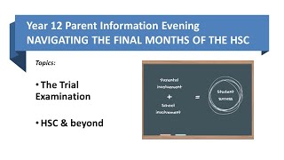 Year 12 Parent Information