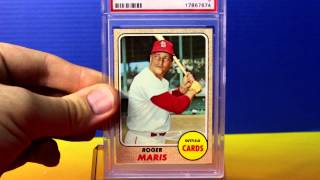 1968 Topps Psa 9 mint Harmon Killebrew and Roger Maris Baseball cards Home Run