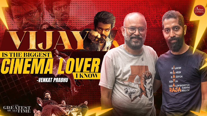 Venkat Prabhu Exclusive Post-Release Interview on GOAT | Sudhir Srinivasan | Vijay | Spoiler Alert