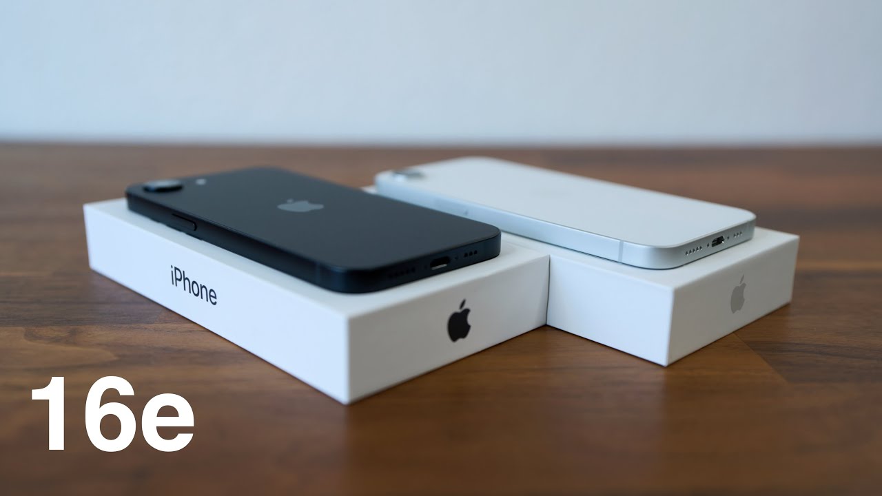 iPhone 16e Black and White Unboxing - YouTube