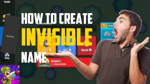 How to create INVISIBLE name? | Zombs Royale.io