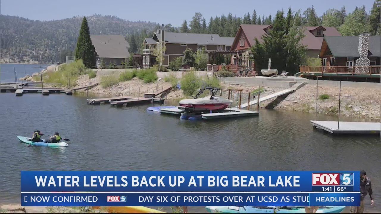 Big Bear Lake water levels near capacity after winter storms YouTube