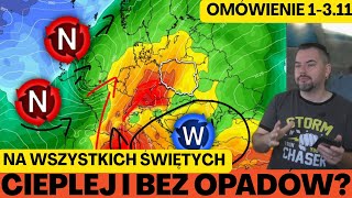 Cieplej i bez opadów? Wstępne wyliczenia na 1-3 listopada ECMWF i GFS są coraz bardziej spójne. screenshot 1
