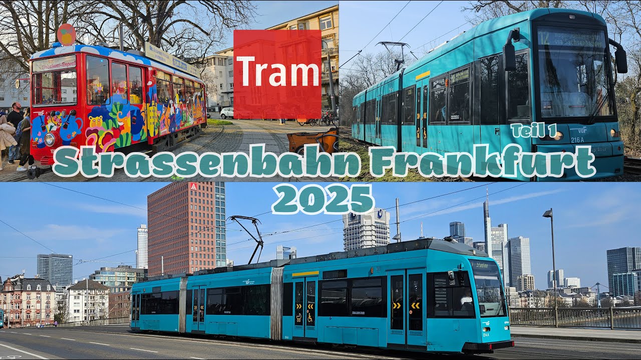 Straßenbahn Frankfurt 2025 | Teil 1 | 4K 60fps (UHD)
