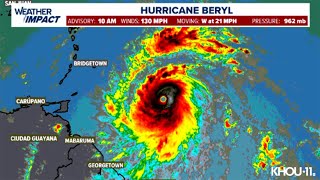 Tracking the Tropics: Hurricane Beryl strengthens into Category 4 storm