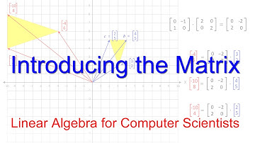 Linear Algebra for Computer Scientists.  12. Introducing the Matrix