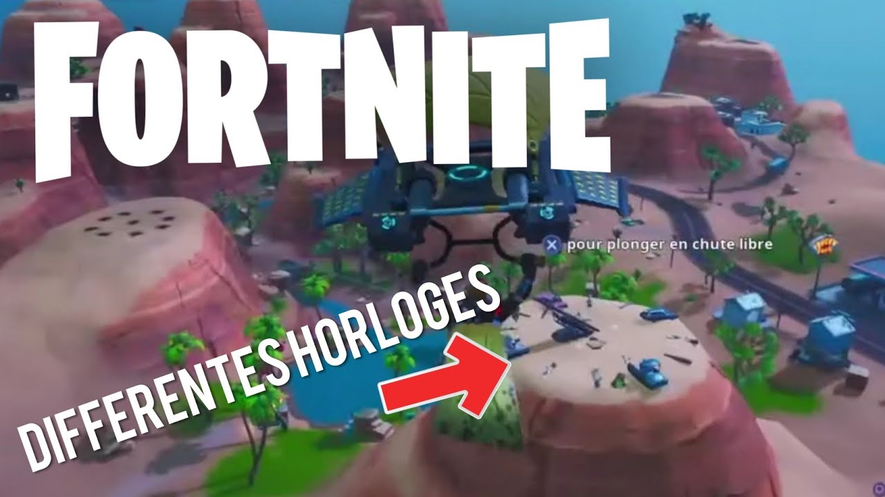 FORTNITE DEFIS : Visiter différentes horloges cadran solaire = dernière