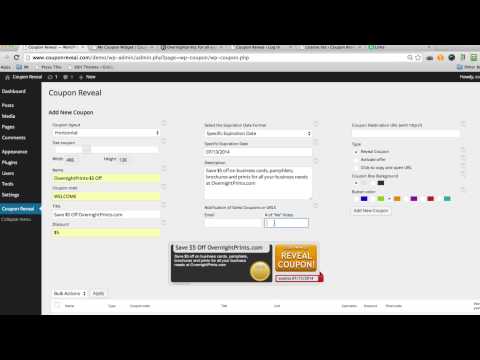 WP Coupon Reveal Demo – The Coupon Plugin For WordPress