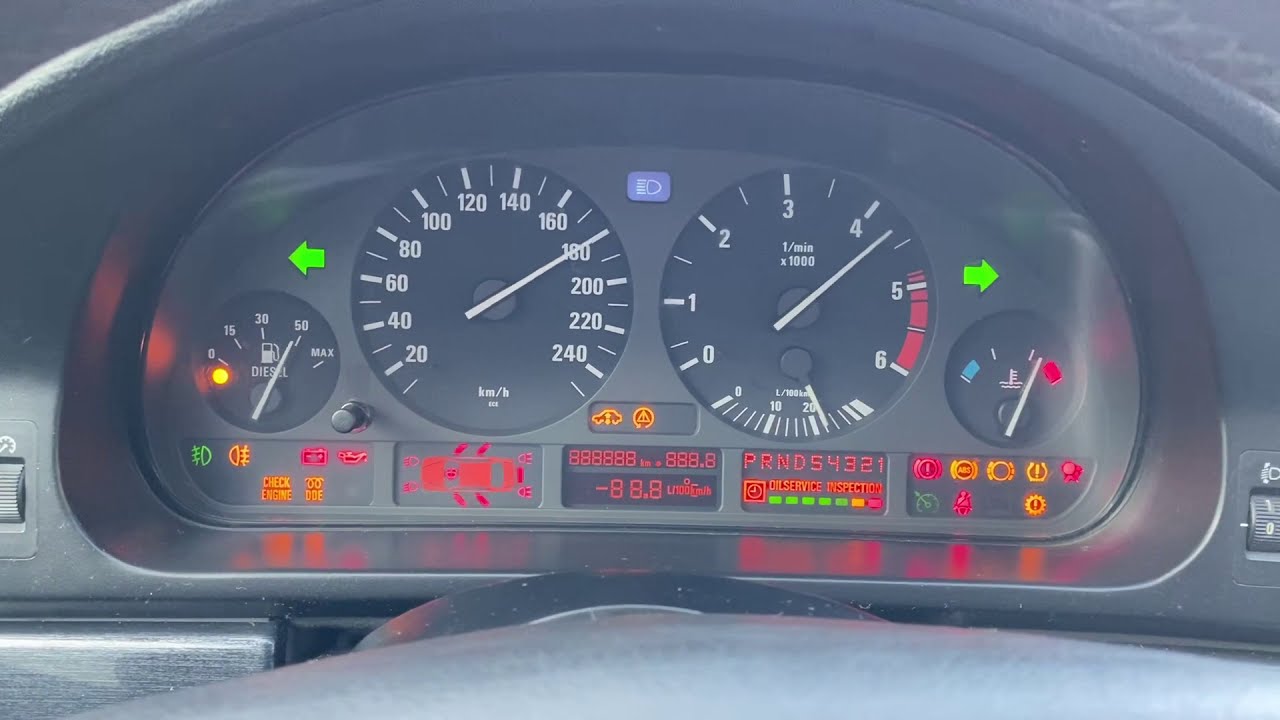 BMW 5 series E39 Hidden menu - Tutorial - YouTube