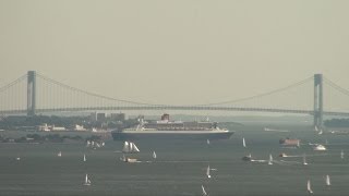 Queen Mary 2 Departs Brooklyn (July 6, 2014)