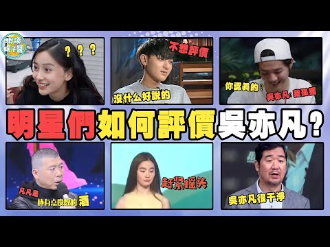 明星們眼中的吳亦凡是怎樣的？黃子韜直言不想評價，鹿晗早就看穿！成龍，馮小剛，徐靜蕾，管虎，張國立，蔣勤勤，李冰冰，周星馳，劉亦菲，angelababy，周杰，葉璇，哈文，申凱文