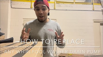 How to replace a Whirlpool Washer Drain Pump