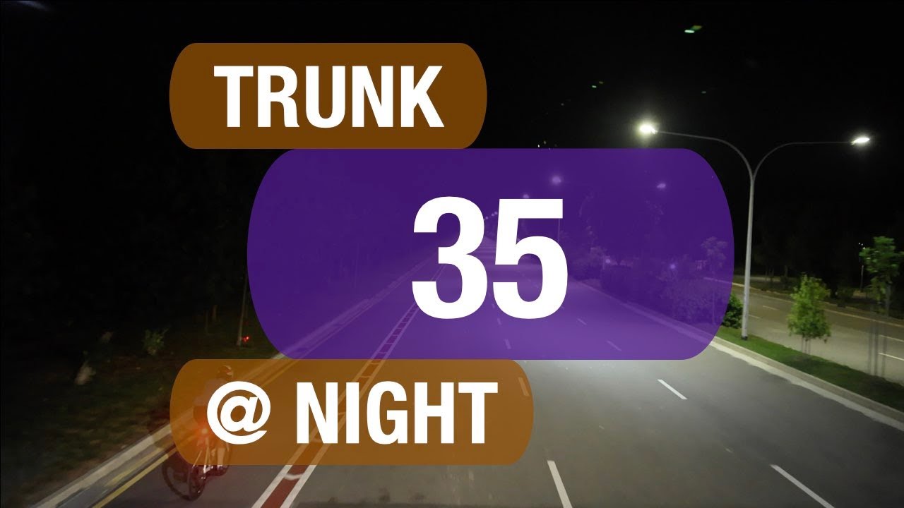 35 At Night - Most Desolated in Singapore | Bus Service Route Visual
