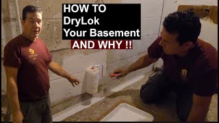 HOW TO DryLok a Basement Wall / AND WHY