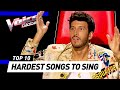 HARDEST SONGS to sing in The Blind Auditions on The Voice