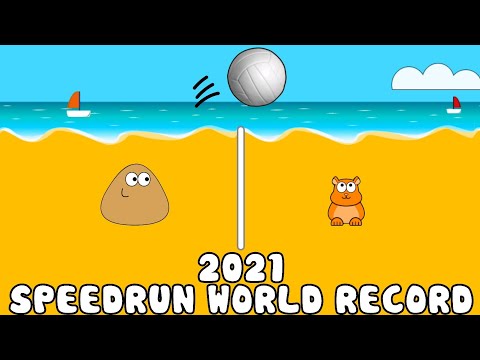 2021 Speedrun World Record: Hard Mode in Pou (Beach Volley)
