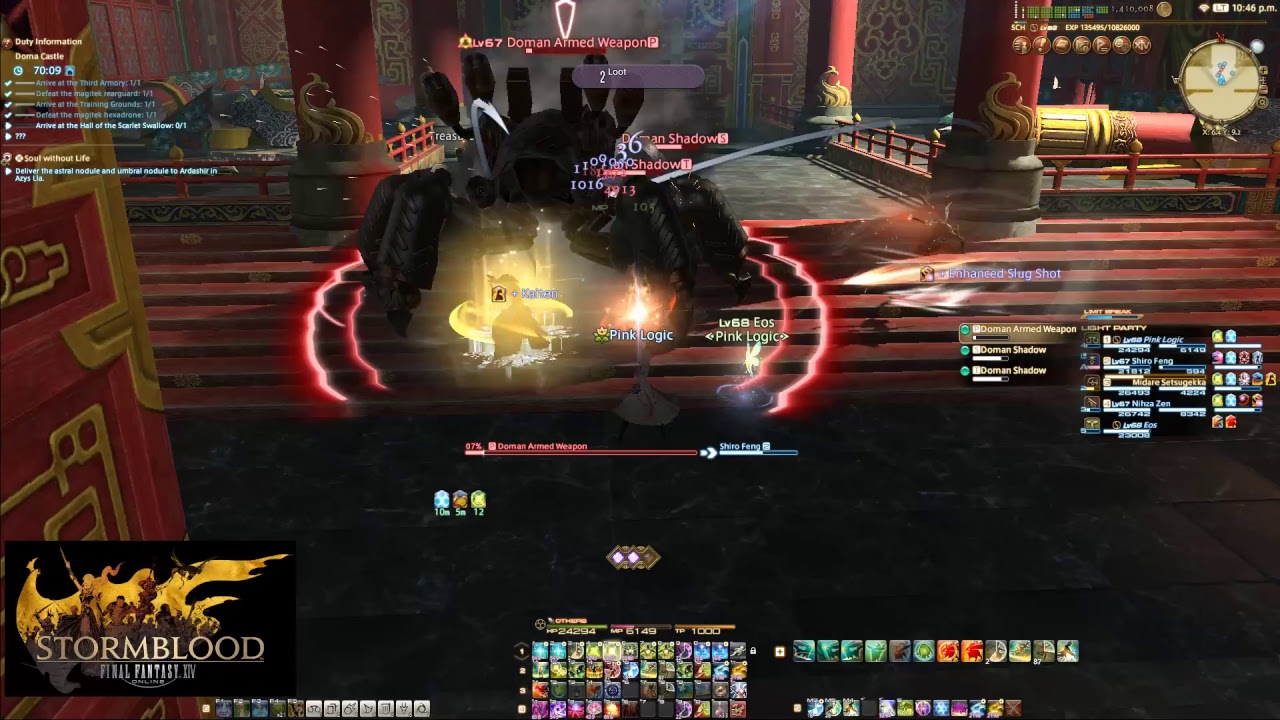Final Fantasy XIV: Stormblood Scholar Leveling