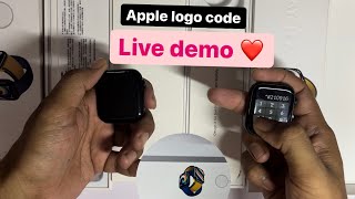 how to add apple logo| live demo | series 7 smart watch | original video